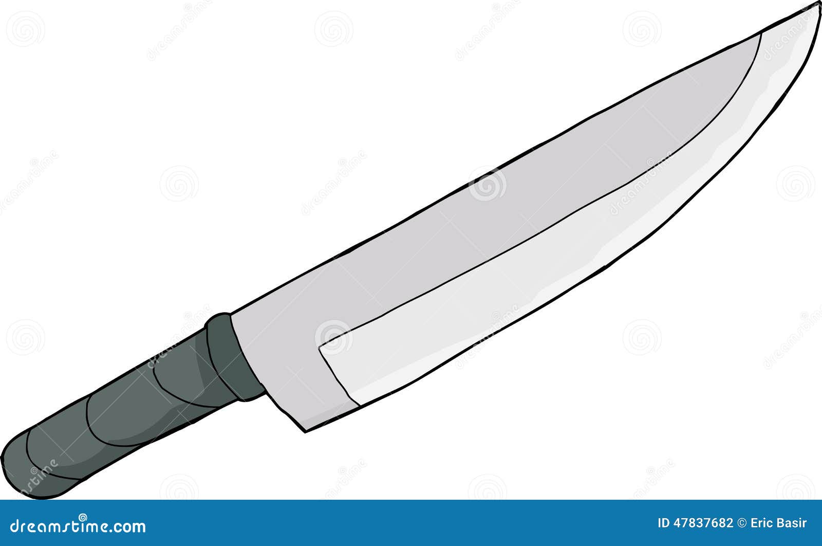 Single Sharp Knife stock vector. Illustration of single 47837682