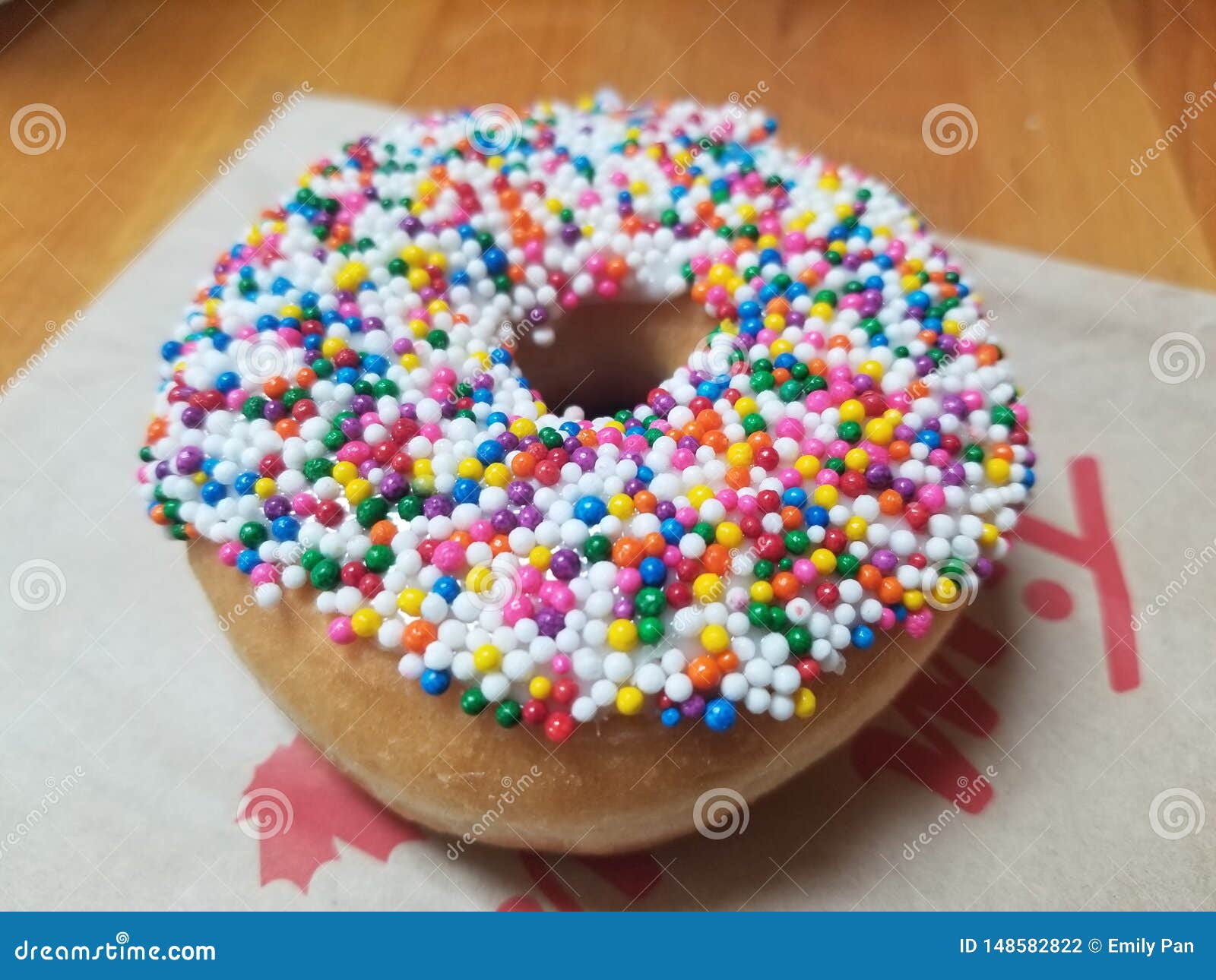 Vanilla Dip Specialty Donut Stock Photo Image of vanilla, specialty