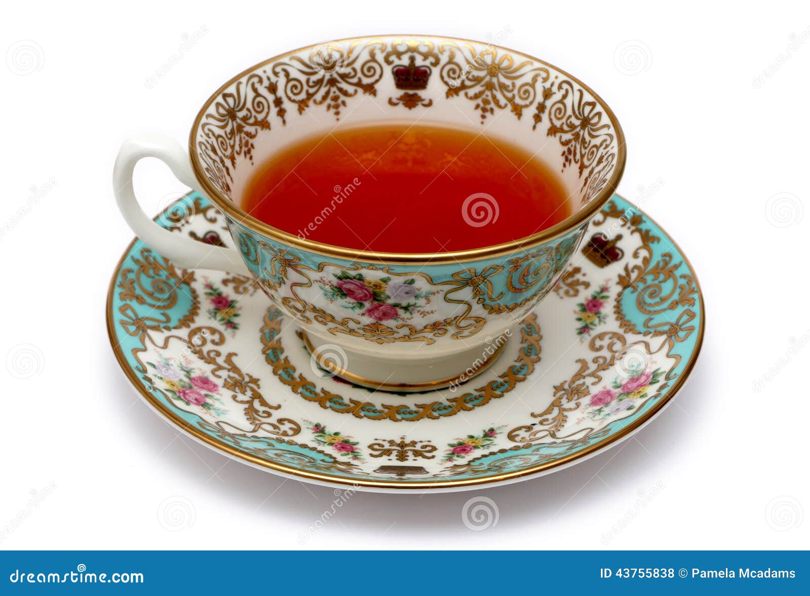 Single Vintage Tea Cups stock photo. Image of isolated 43755838