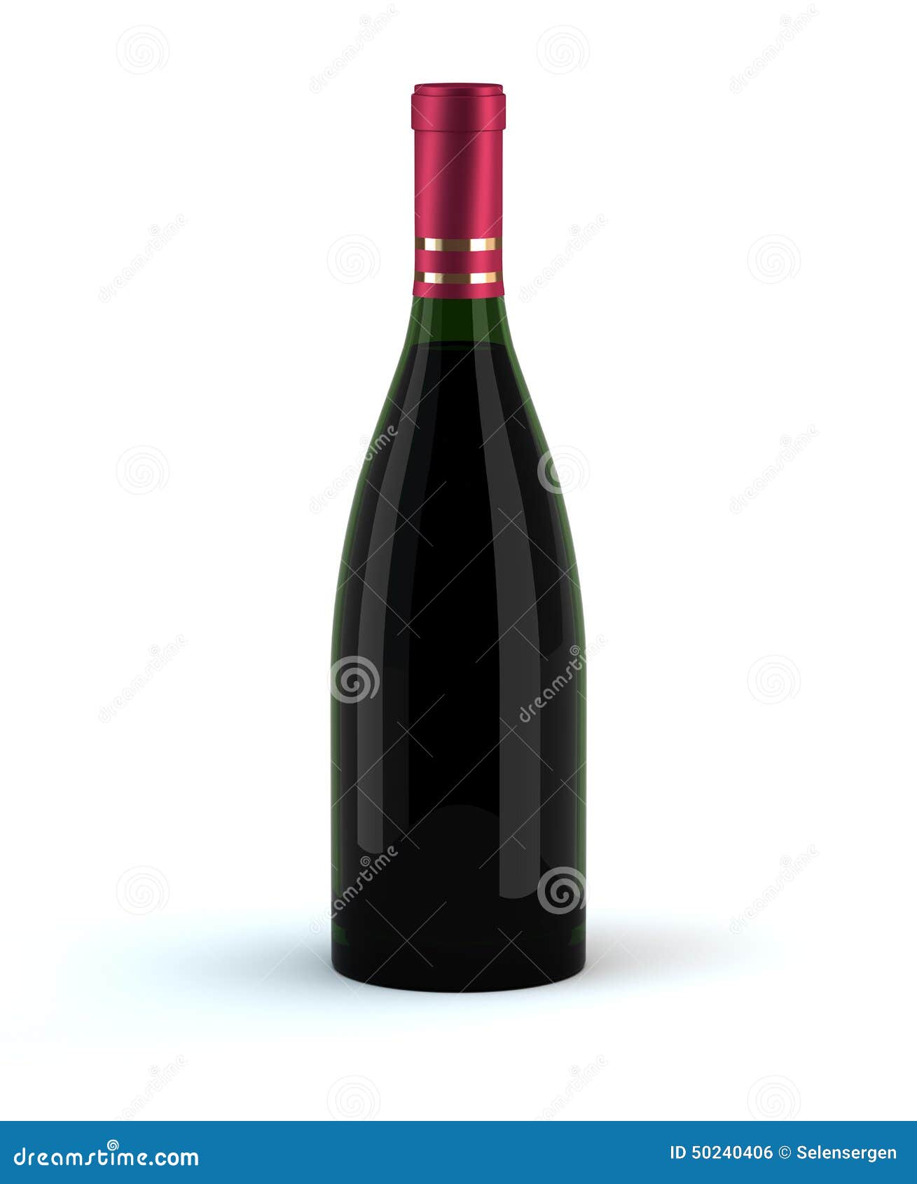 Single Wine Bottle stock illustration. Illustration of object 50240406