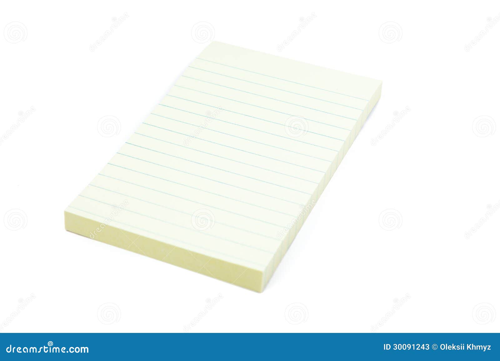 Yellow Notepad stock image. Image of isolated, objects 30091243