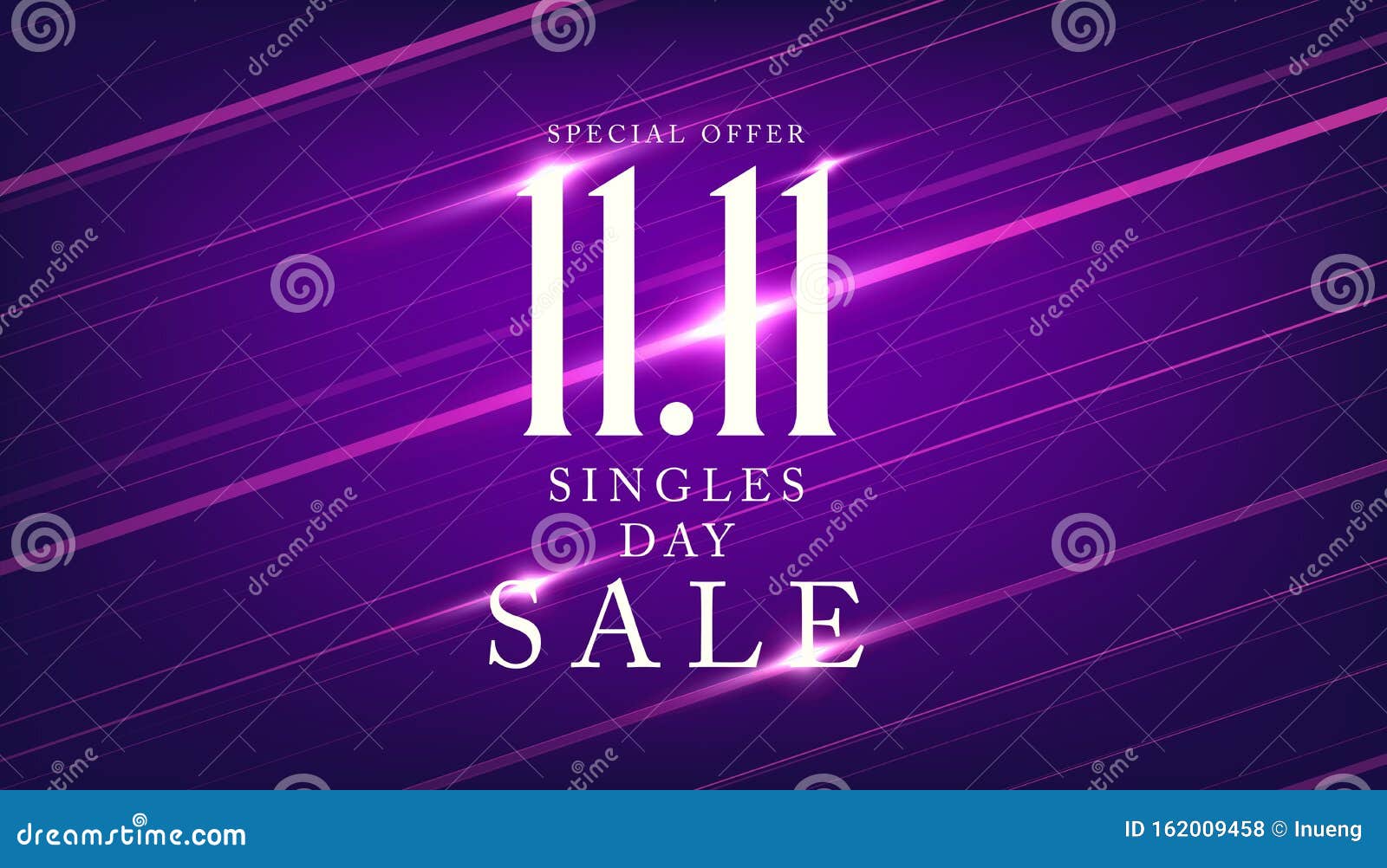 11.11 singles day sale banner. global shopping world day.