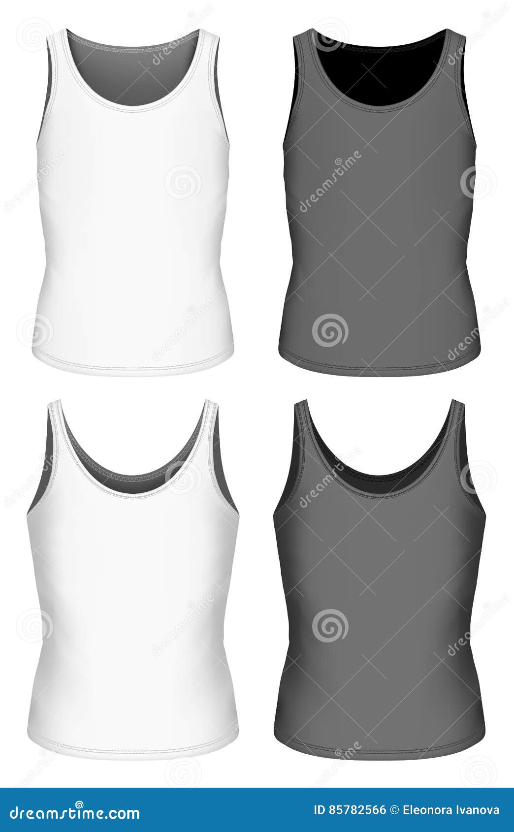 Singlet for Boys Vector Illustration Stock Vector - Illustration of ...