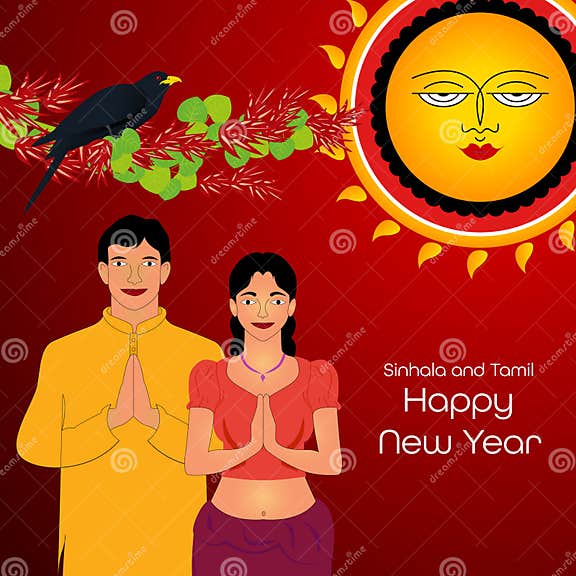 Sinhala New Year. Sri Lanka New Year Stock Illustration Illustration of erabadu, design 313510576
