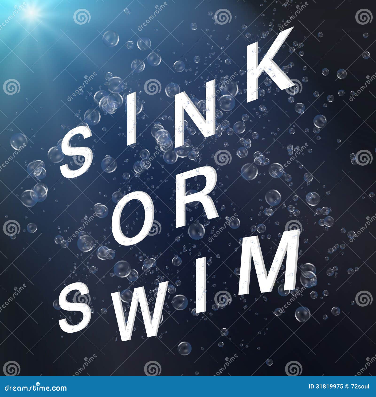 Sink Or Swim Stock Illustration Illustration Of Help