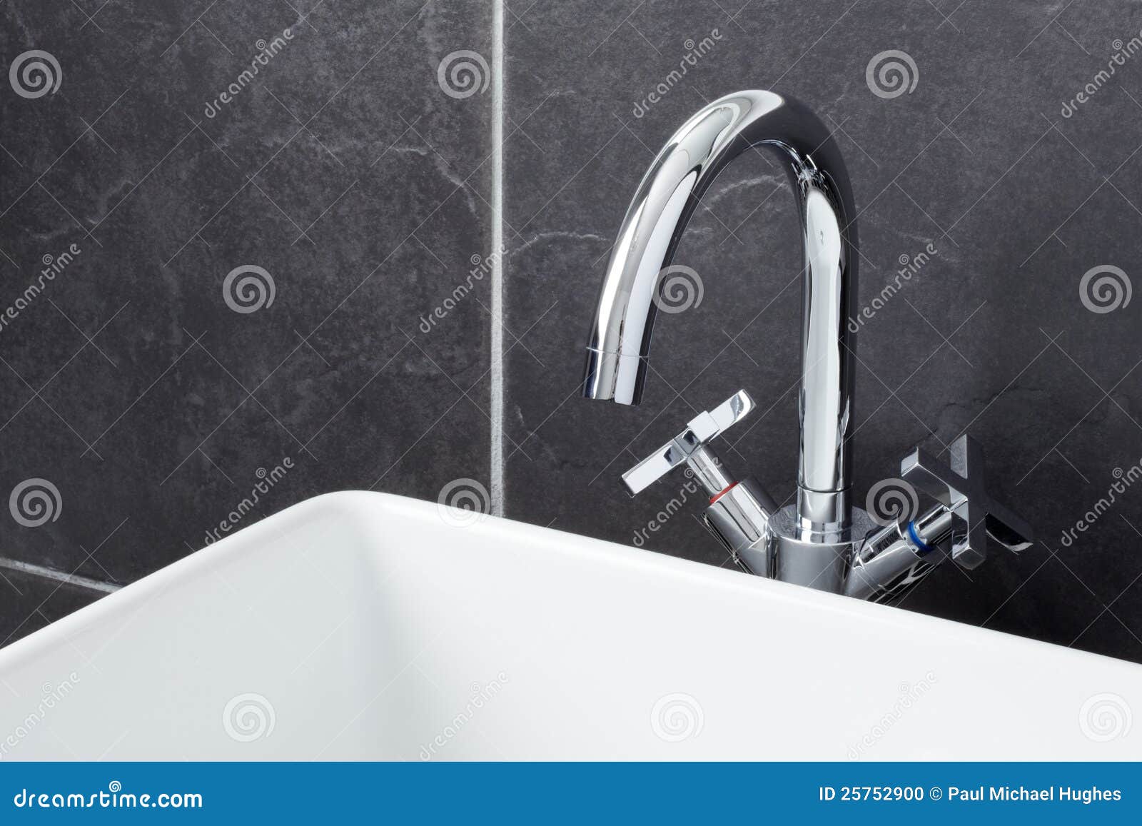 Sink Tap in Contemporary Bathroom Stock Photo Image of stylish