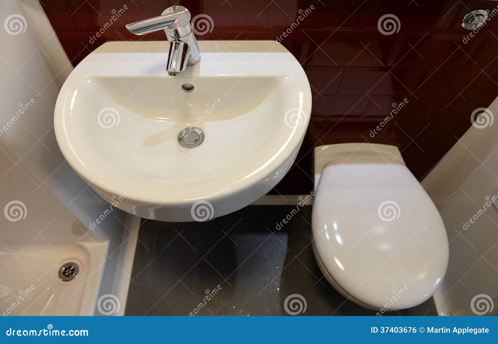 Sink And Toilet In Hotel Stock Photo Image Of Hand Cubicle