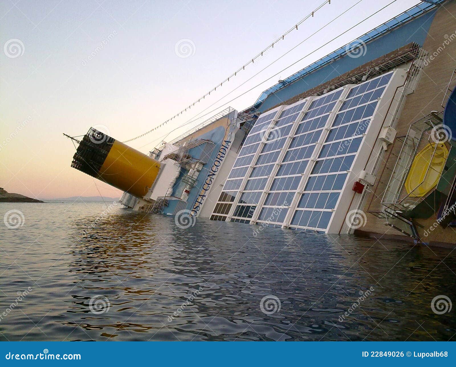 Sinking Cruise Ship Costa Concordia Editorial Photo Image