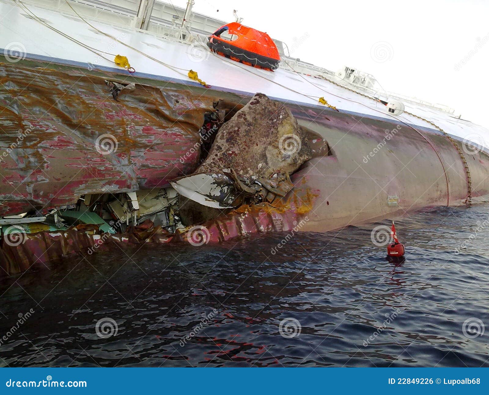 Sinking Cruise Ship Costa Concordia Editorial Photo Image