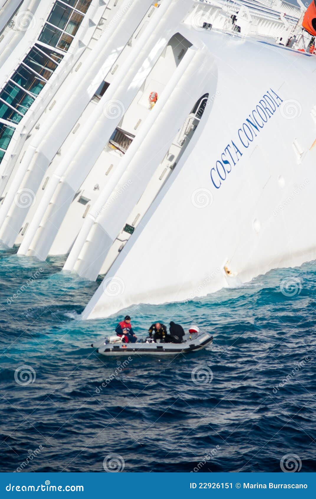 Sinking Cruise Ship Costa Concordia Editorial Photo Image