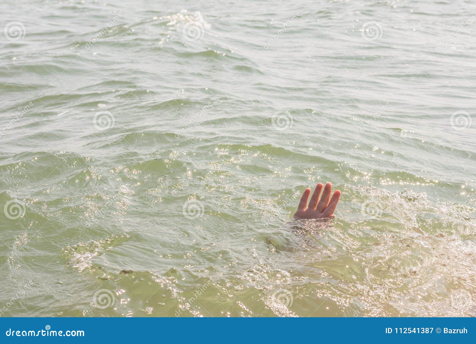 A Sinking Person, the Salvation of a Drowning Man Stock Image - Image ...