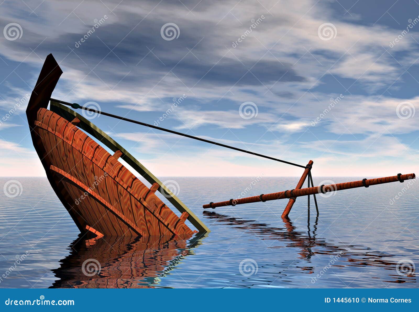 Sinking Ship Stock Illustration Illustration Of Stunning