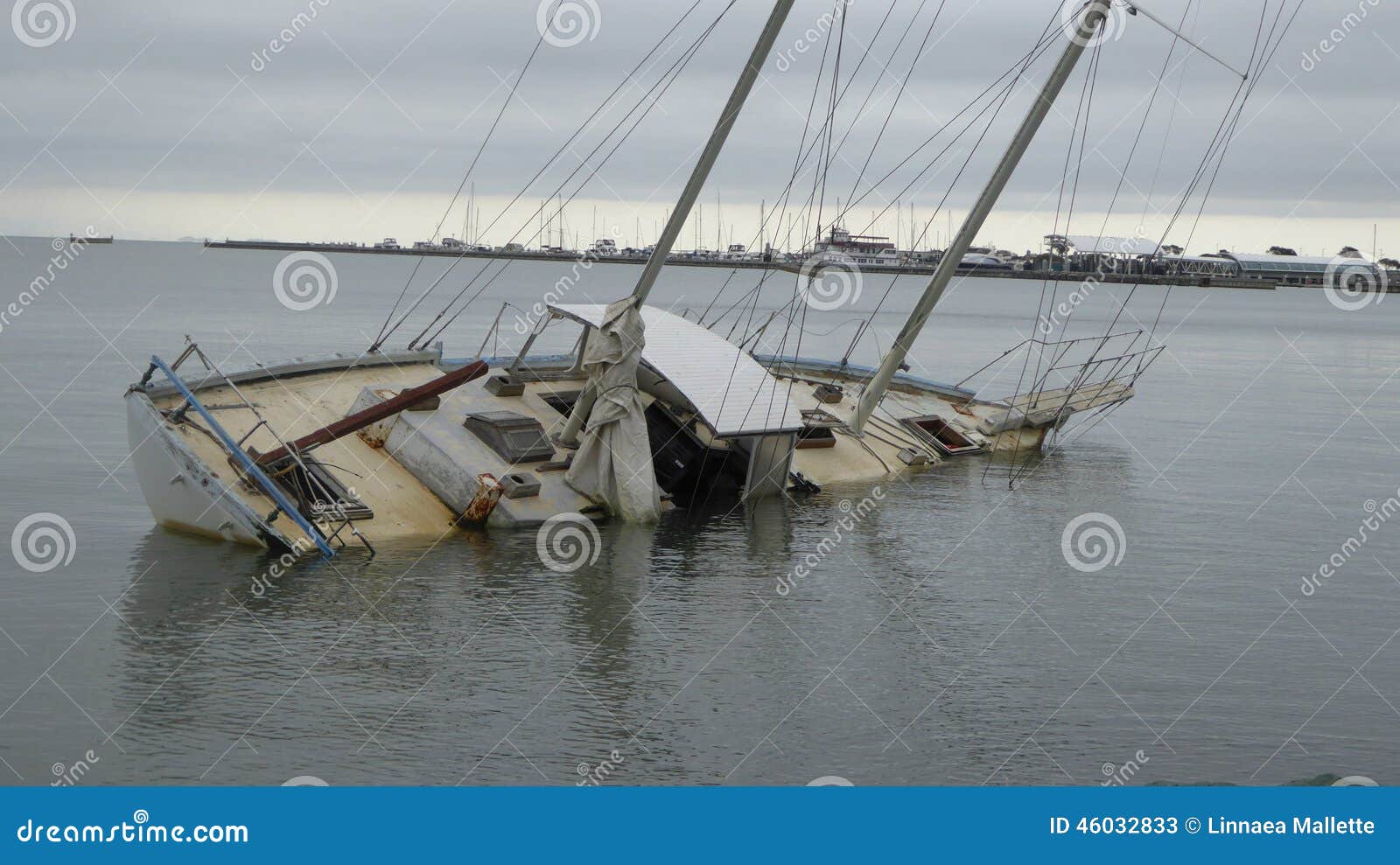 Sinking Ship Stock Photo - Image: 46032833