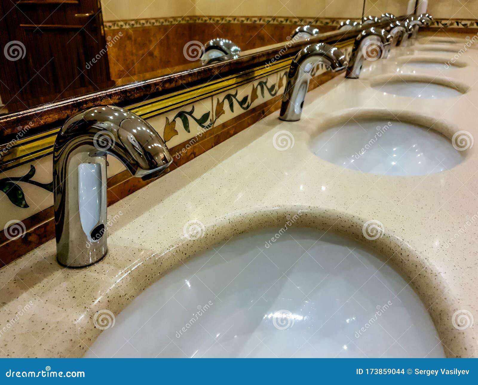 Sinks and Taps in the Toilet Stock Photo Image of texture, white