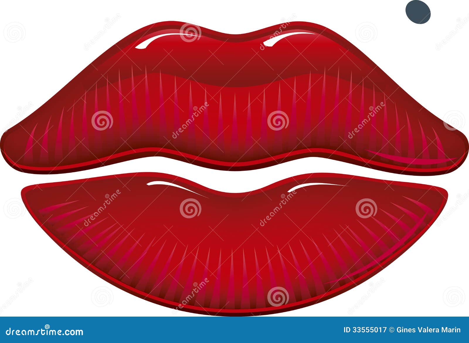 Sinnliche Lippen vektor abbildung. Illustration von glanz 33555017