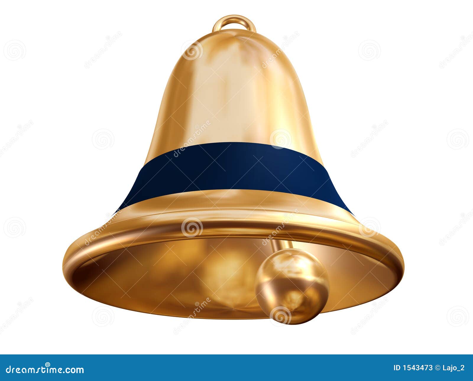 Sino De Natal Dourado Ilustracao Stock Ilustracao De Renda 1543473