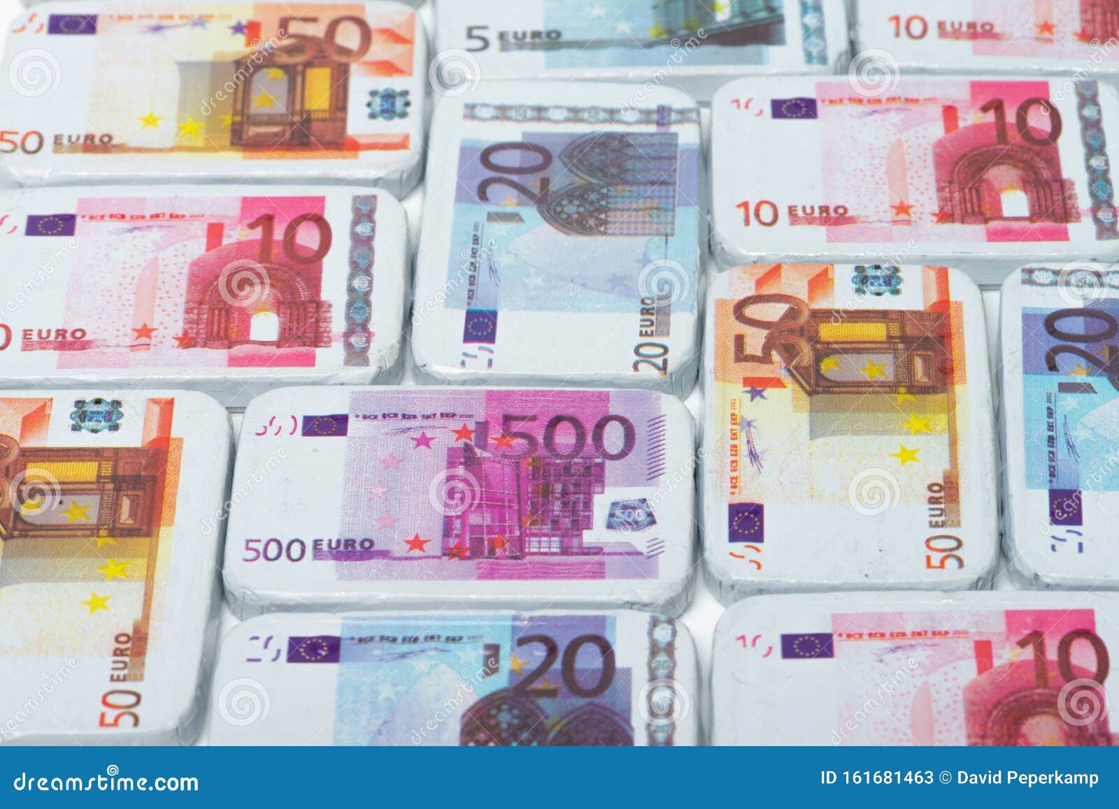 geboren verkrachting leerling Chocolate Banknote of 5, 10, 20, 50. 500 Euros, Money, Candy, Sweets,  Sinterklaas, Typical Dutch Stock Image - Image of coin, eaten: 161681463