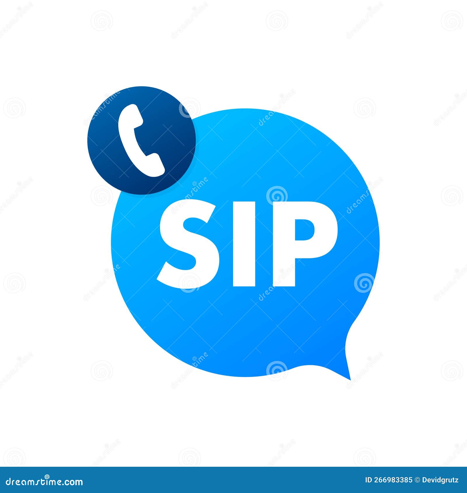 Sip Call Icon, Sign, Label. Vector Stock Illustration Stock Vector Illustration of smart