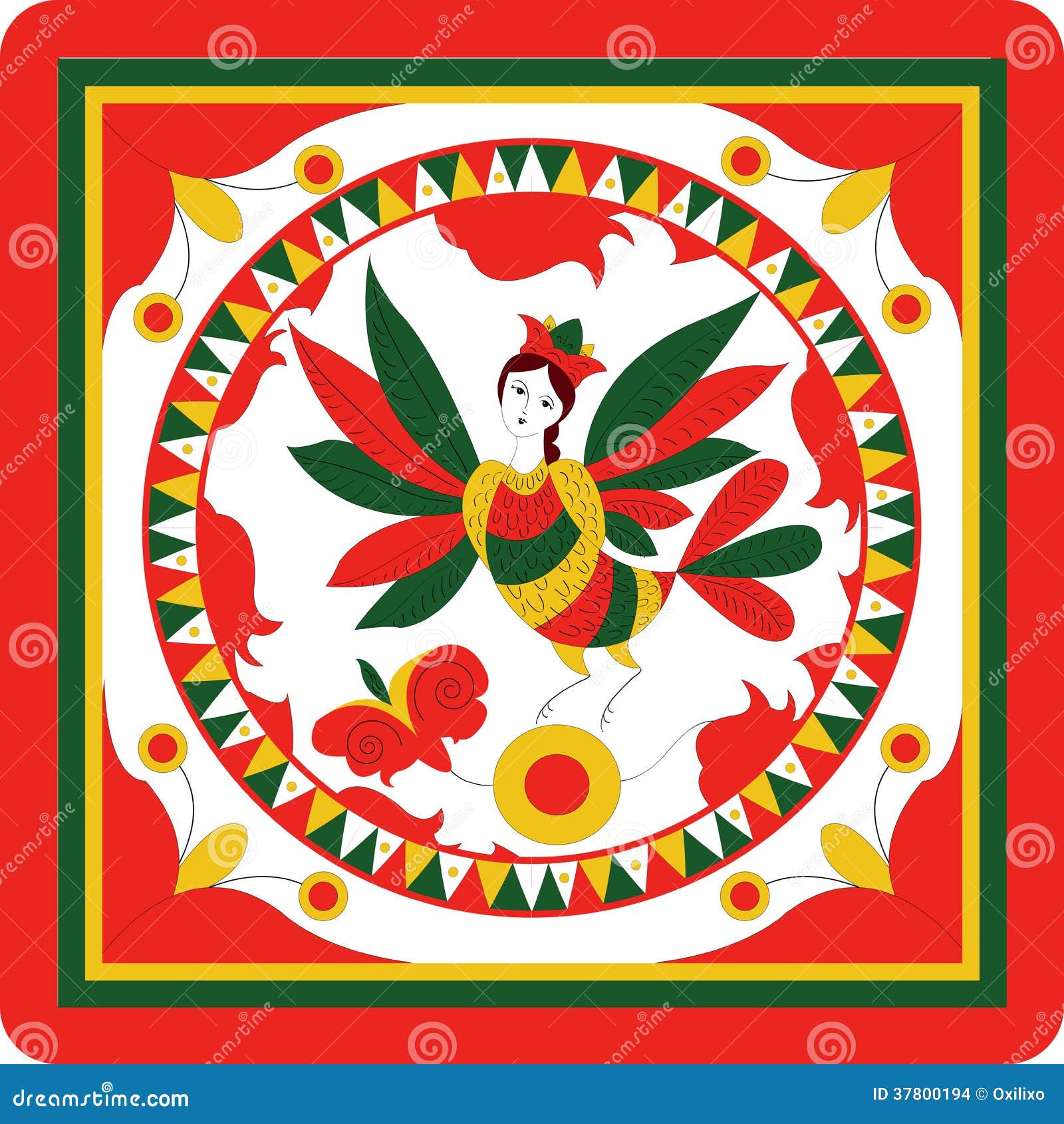 Sirin stock vector. Illustration of region, element, ornaments - 37800194