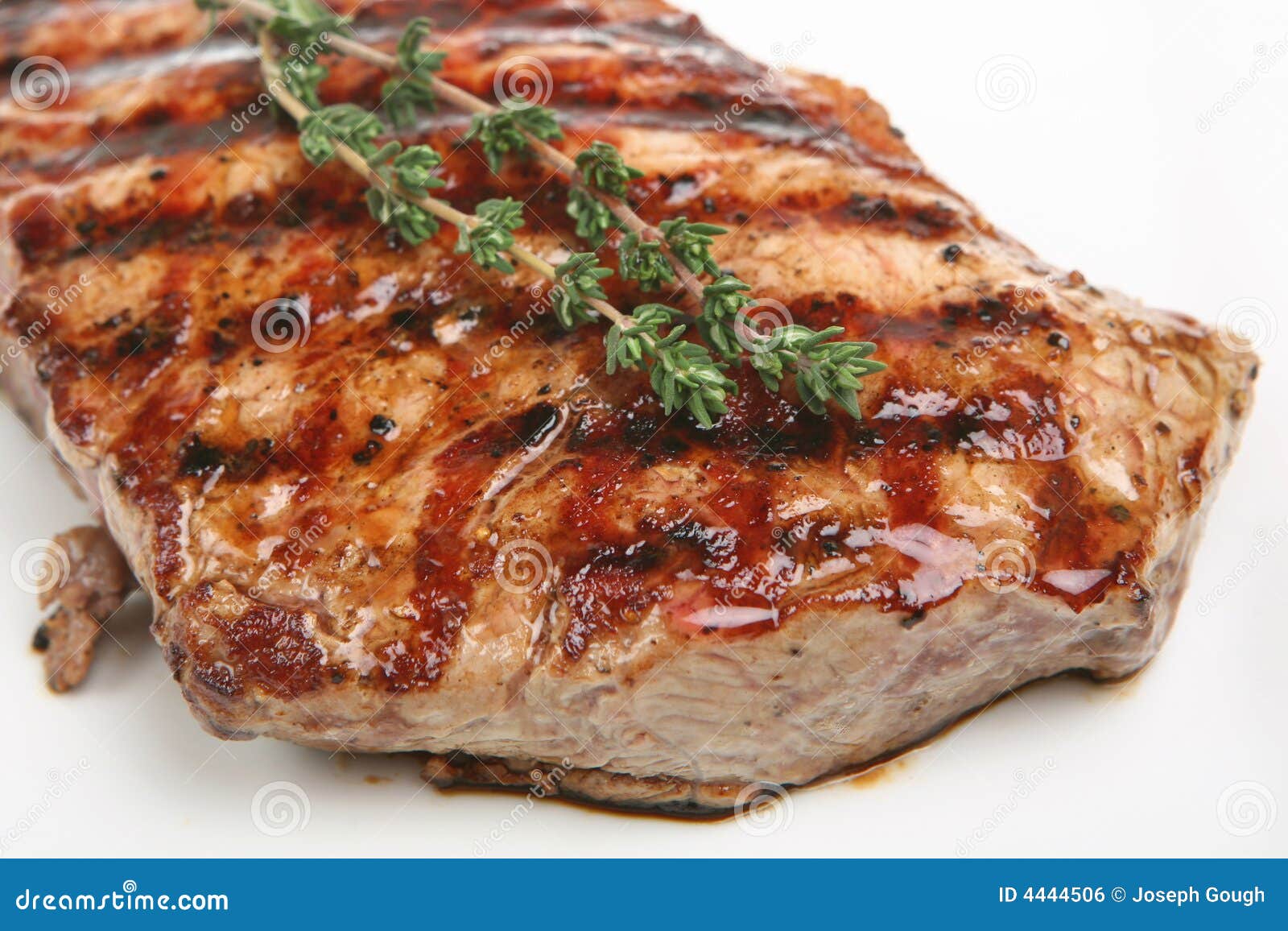 Sirloin Steak stock photo. Image of thyme, dinner, steak 4444506