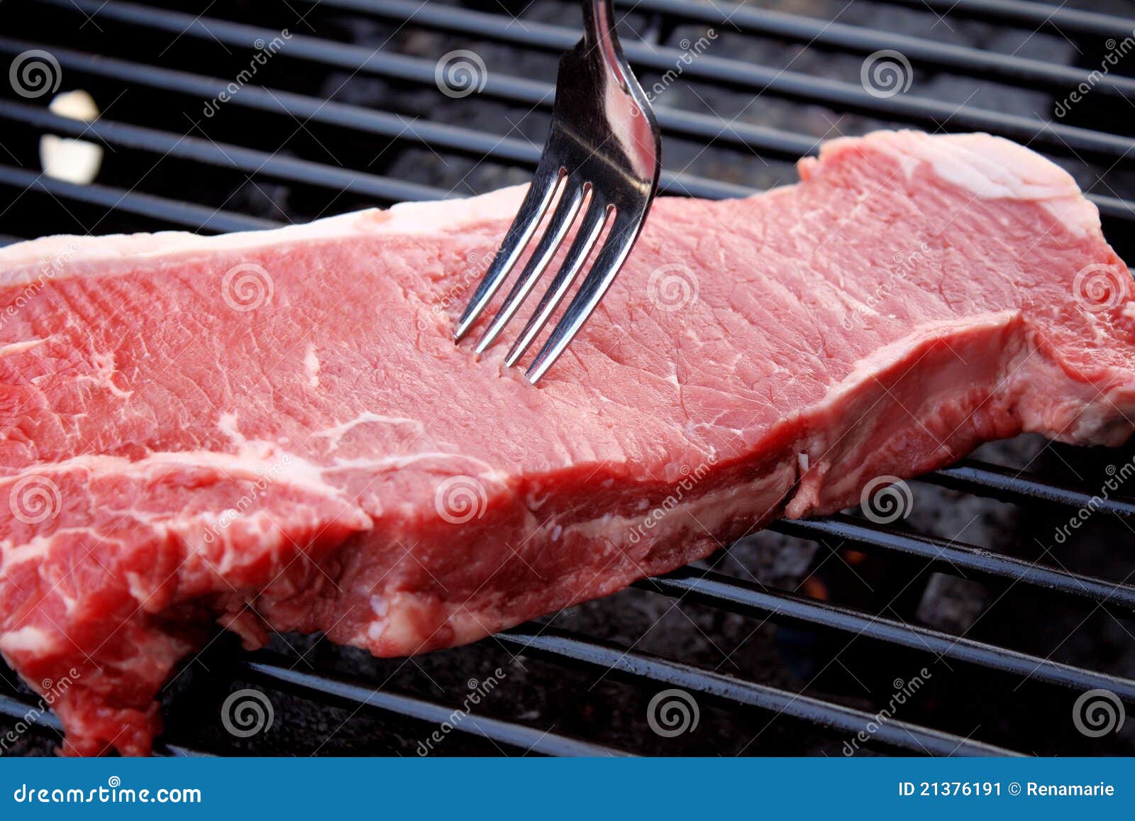 Sirloin Steak on the Grill stock image. Image of food 21376191