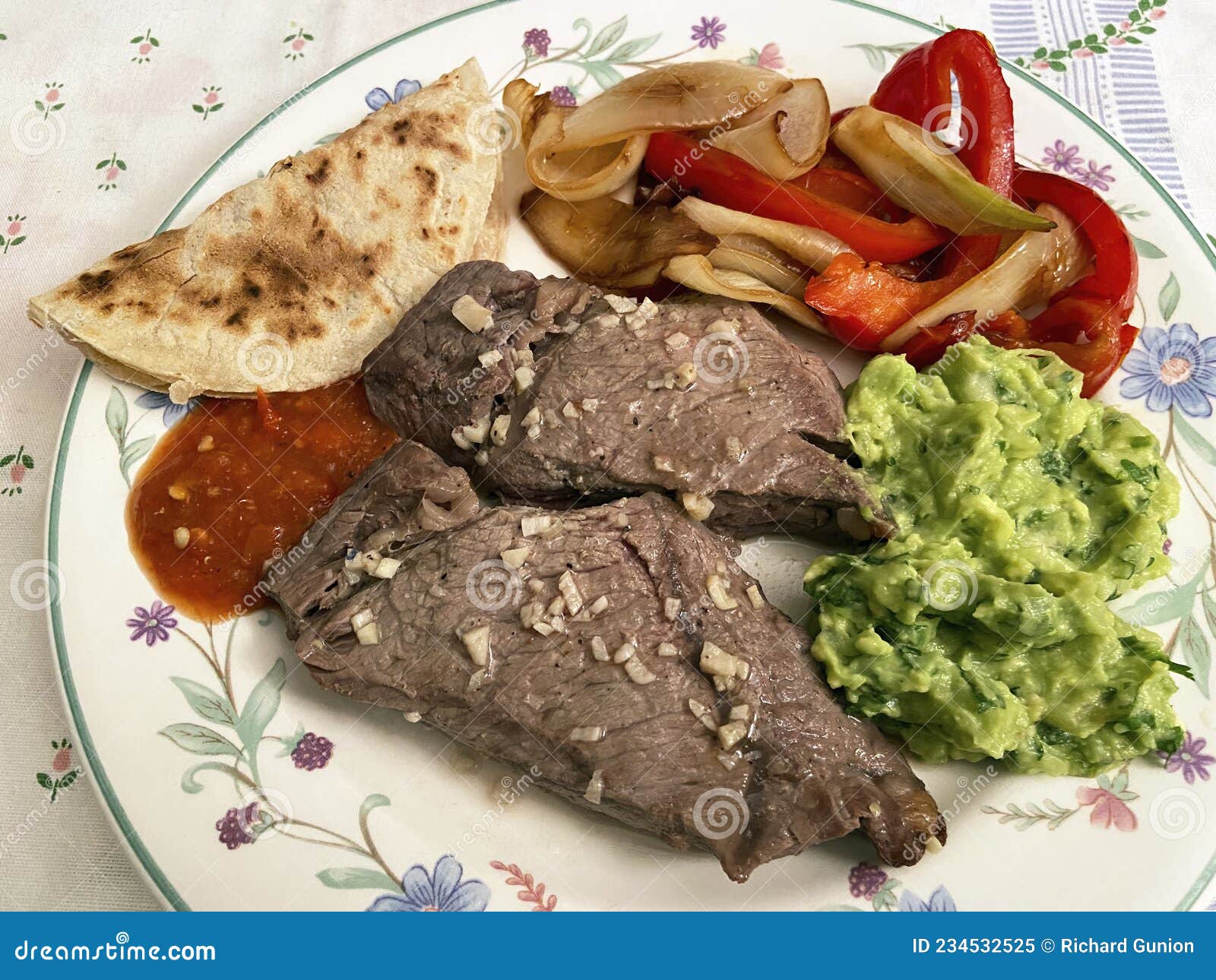 Sirloin Steak Mexican Dinner Stock Image Image of tortilla, slrloin