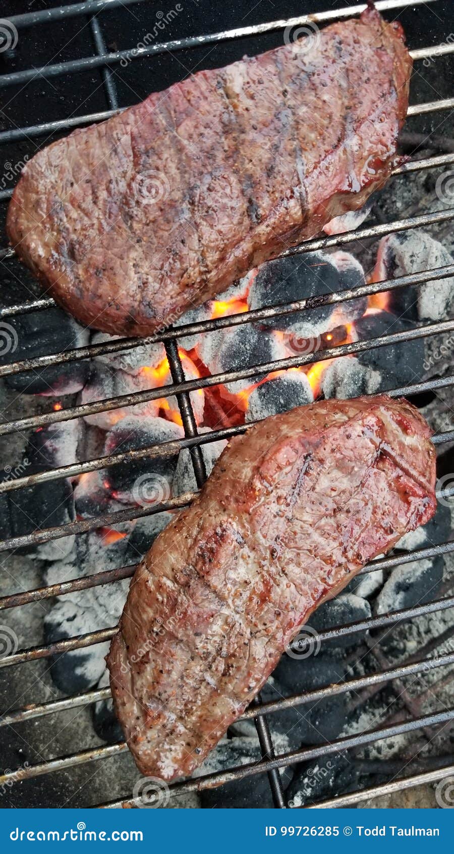 Sirloin Steaks on the Grill Stock Image Image of steaks, meat 99726285