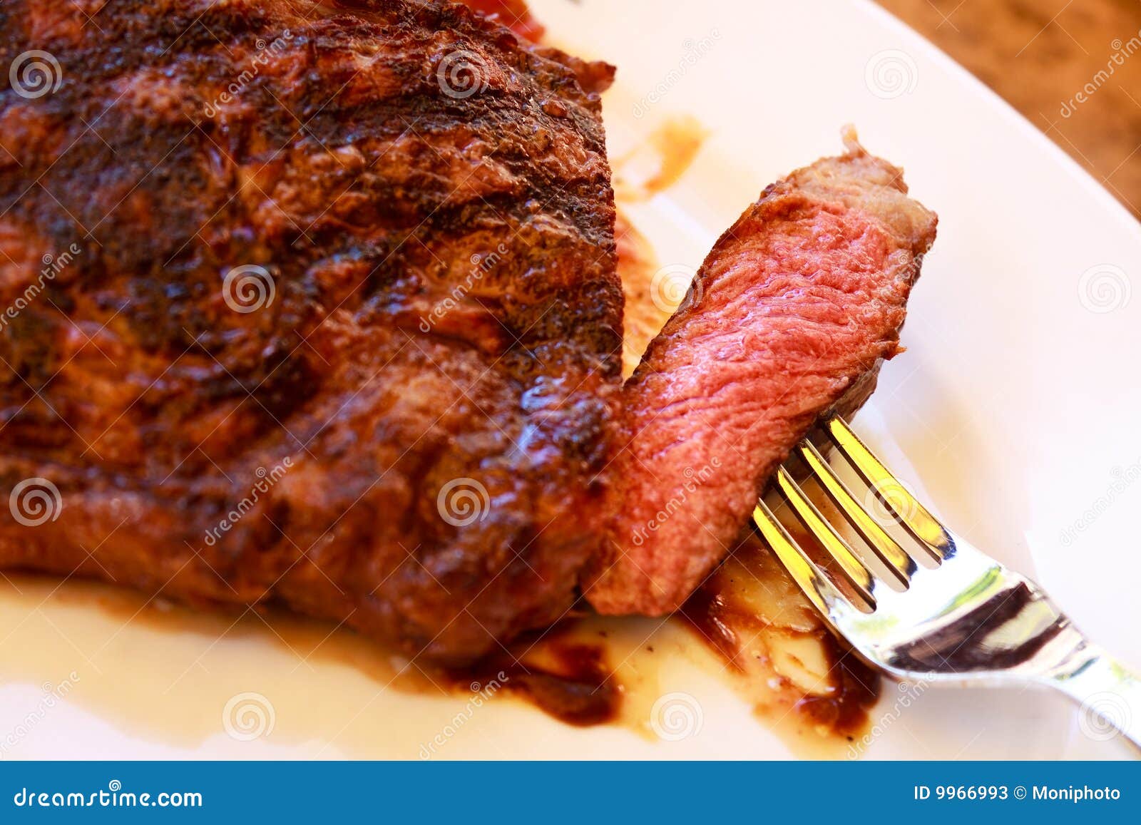 Sirloin Strip Steak with Corn Cob ,vegetables and Stock Image Image