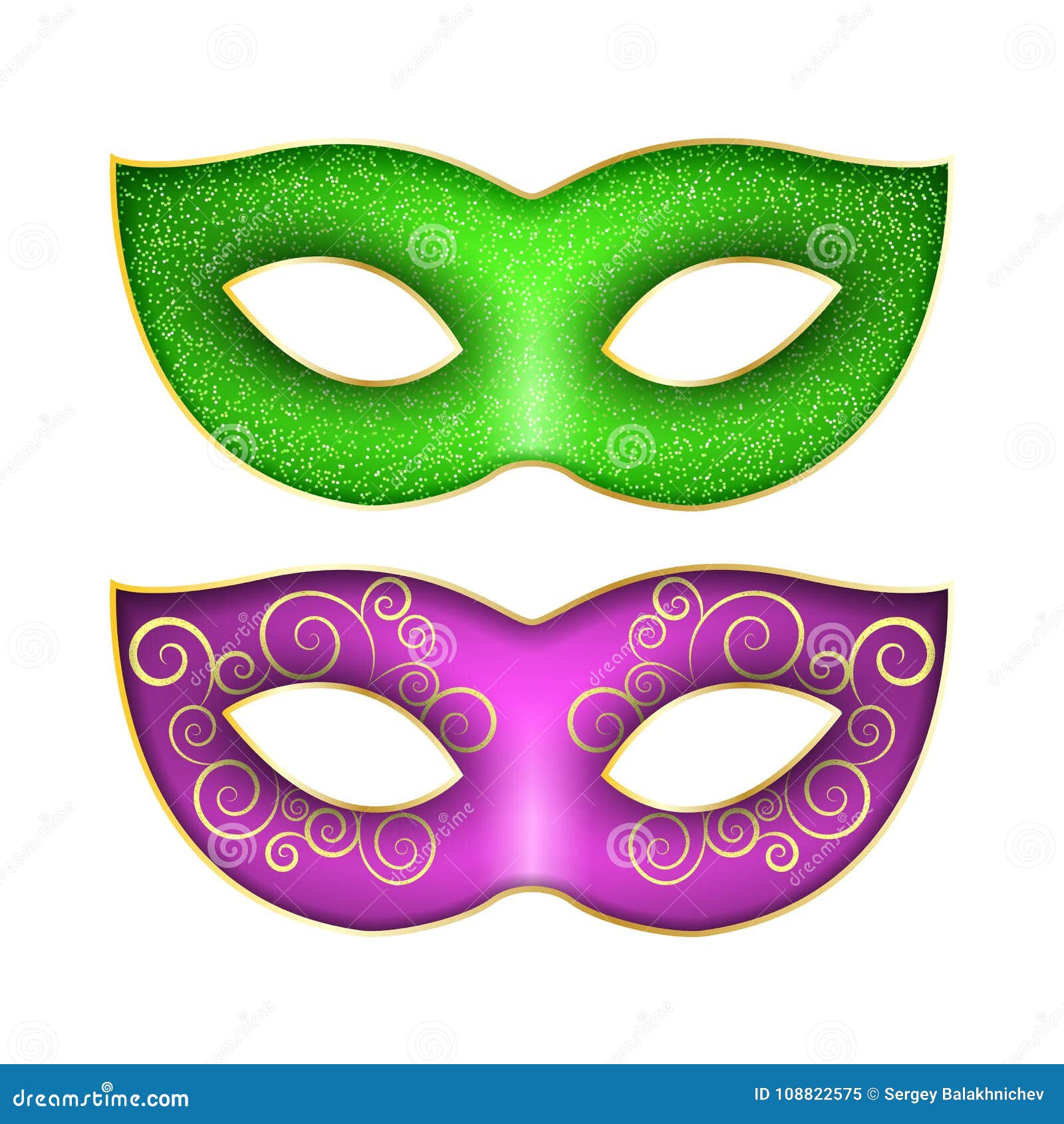 Correo aéreo Estable Masaje Sistema De Las Máscaras Para El Carnaval De Mardi Gras Máscara Lujosa Con  Un Modelo Brillos Del Brillo Vector Stock de ilustración - Ilustración de  tarjeta, adornado: 108822575