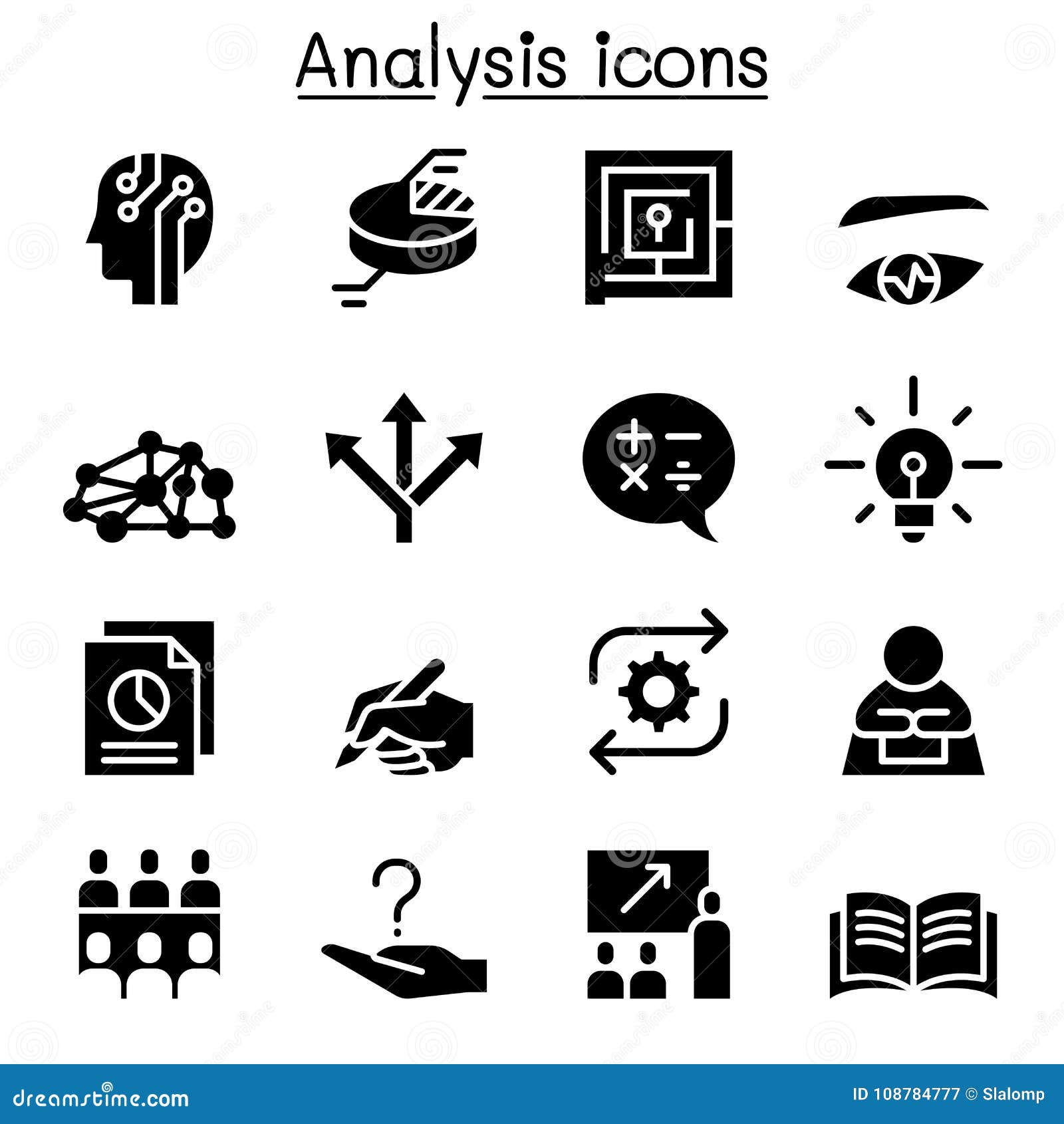 Sistema Del Icono Del Análisis Stock de ilustración - Ilustración de  anticipe, consultor: 108784777, image size:1600x1690