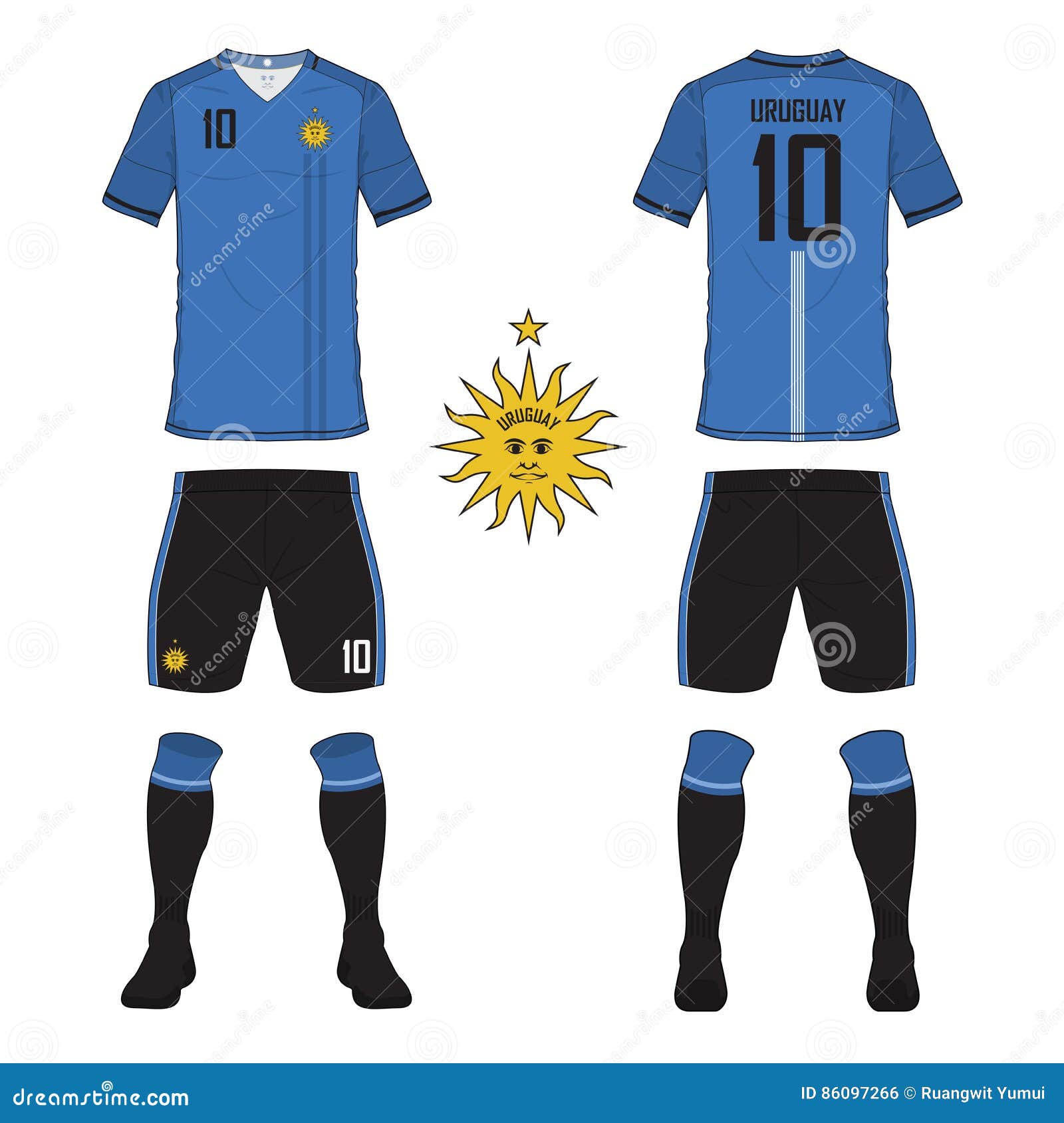  Camiseta del equipo nacional de fútbol de Uruguay a
