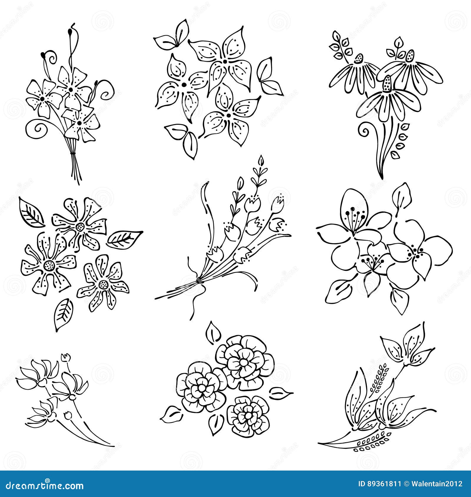 Sistema Floral Del Vector, Ejemplo Gráfico Flores Con Las Hojas Aisladas En El Fondo Blanco Líneas Y Movimiento Dibujados Mano De Ilustración del Vector - Ilustración de movimientos, flores: 89361811 Sistema Floral Del Vector, Ejemplo Gráfico Flores Con Las Hojas Aisladas En El Fondo Blanco Líneas Y Movimiento Dibujados Mano De Ilustración del Vector - Ilustración de movimientos, flores: 89361811