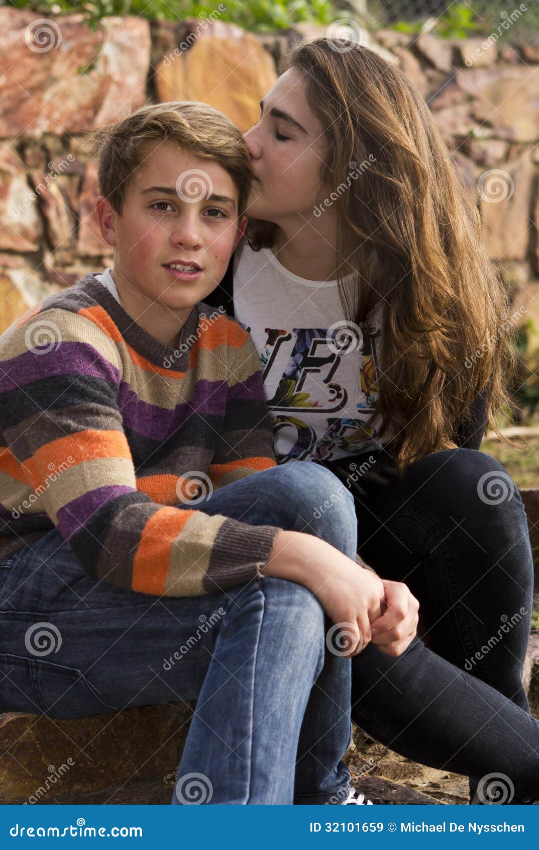 Sister Kissing Her Brother Stock Image Image Of Loving 32101659 Sister Kissing Her Brother Stock Image Image Of Loving 32101659