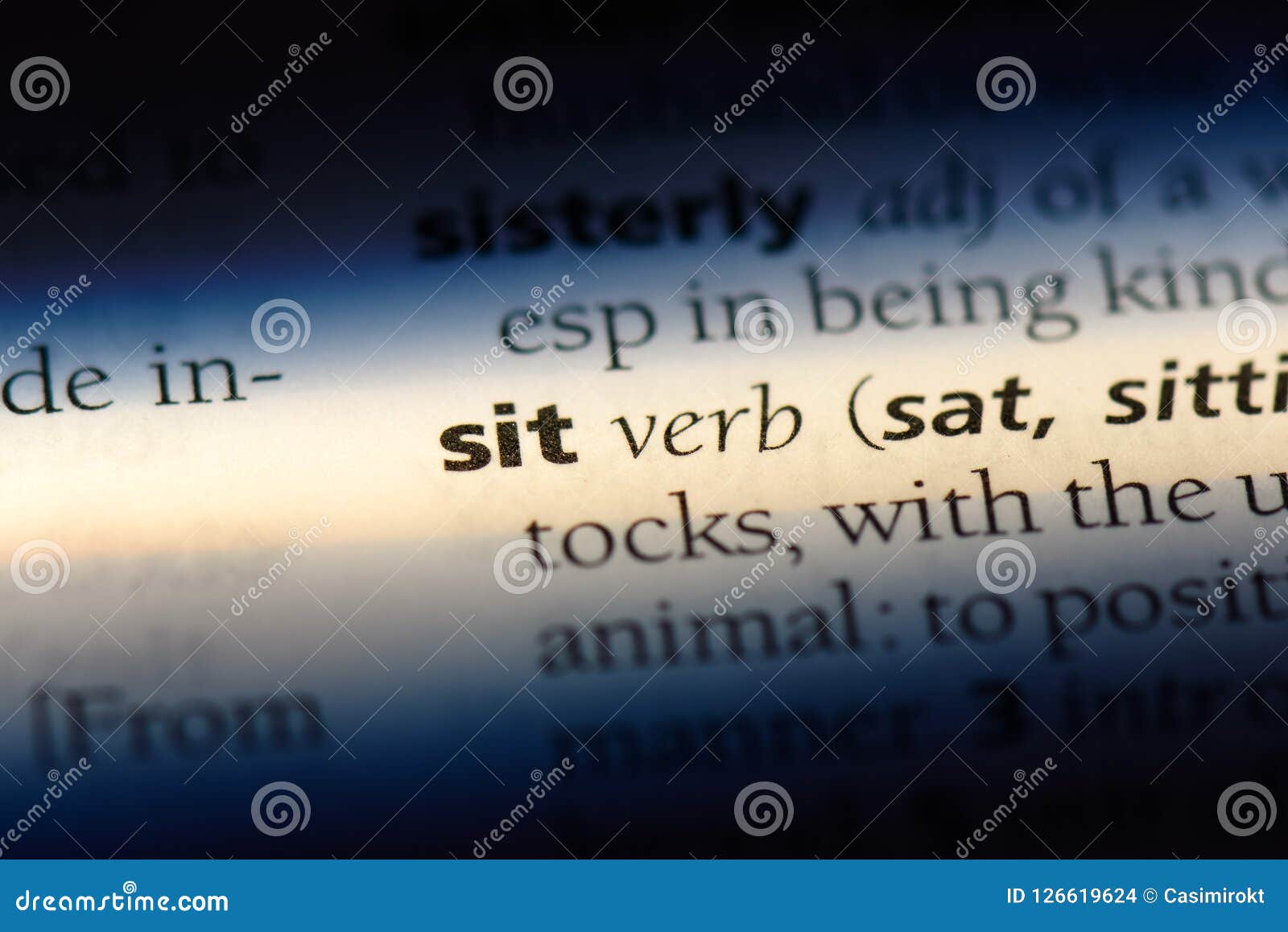 Sit stock photo. Image of text, word, book, idea, definition 126619624