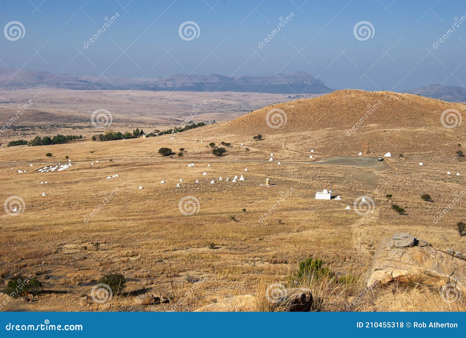 the site of the battle of isandlwana between the british army and zulus