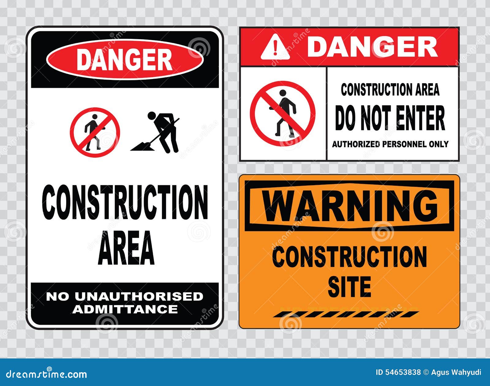 Construction Zone Dangerous Work Areas Safety Size Options Men Working Sign 