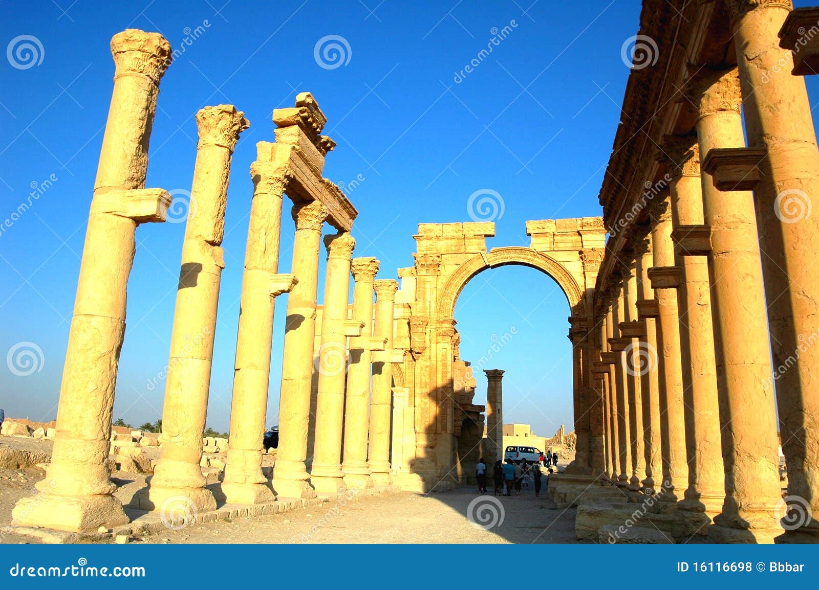 Site von Palmyra redaktionelles stockfoto. Bild von gebäude 16116698
