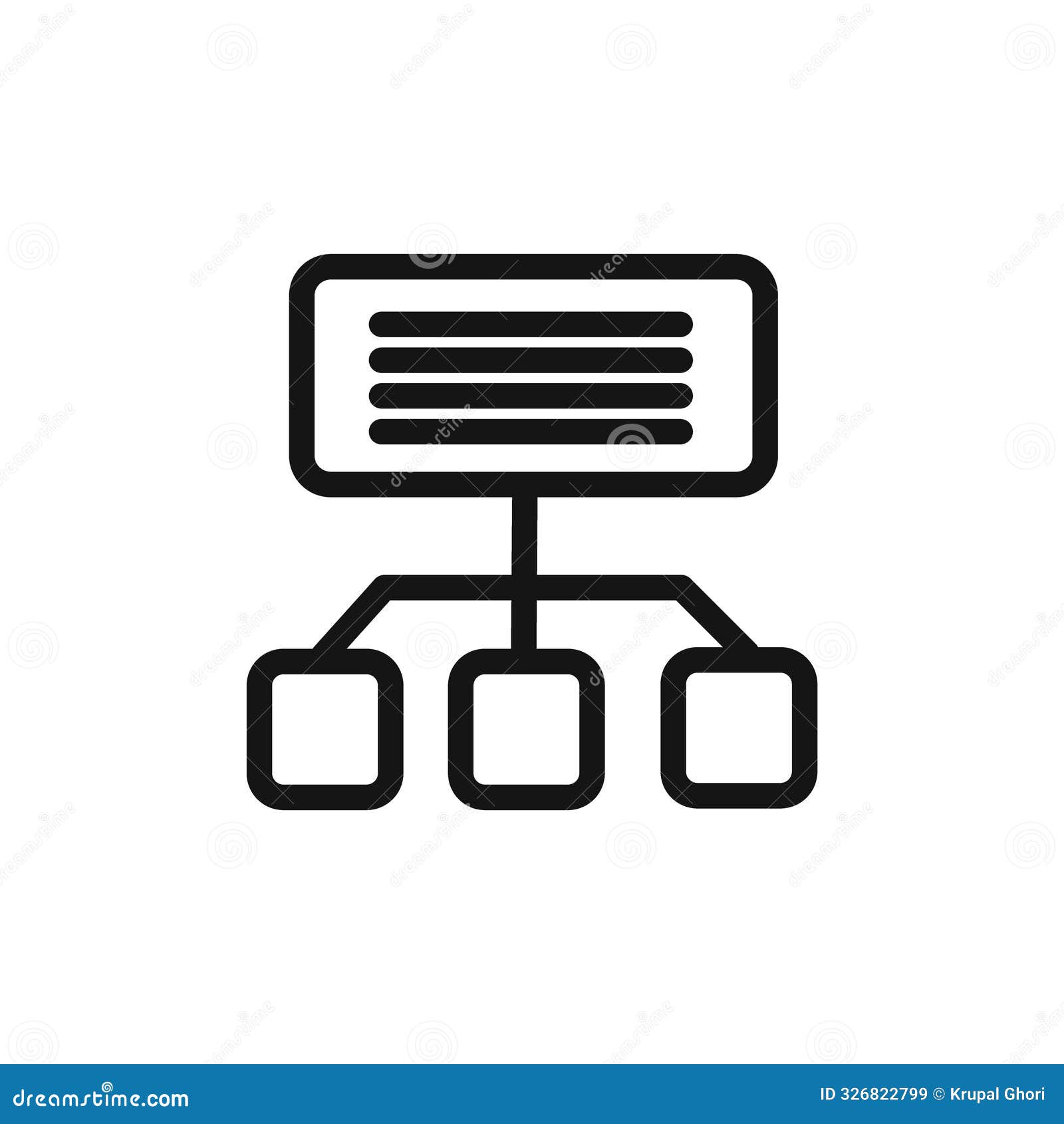 sitemaps icon linear  graphics sign