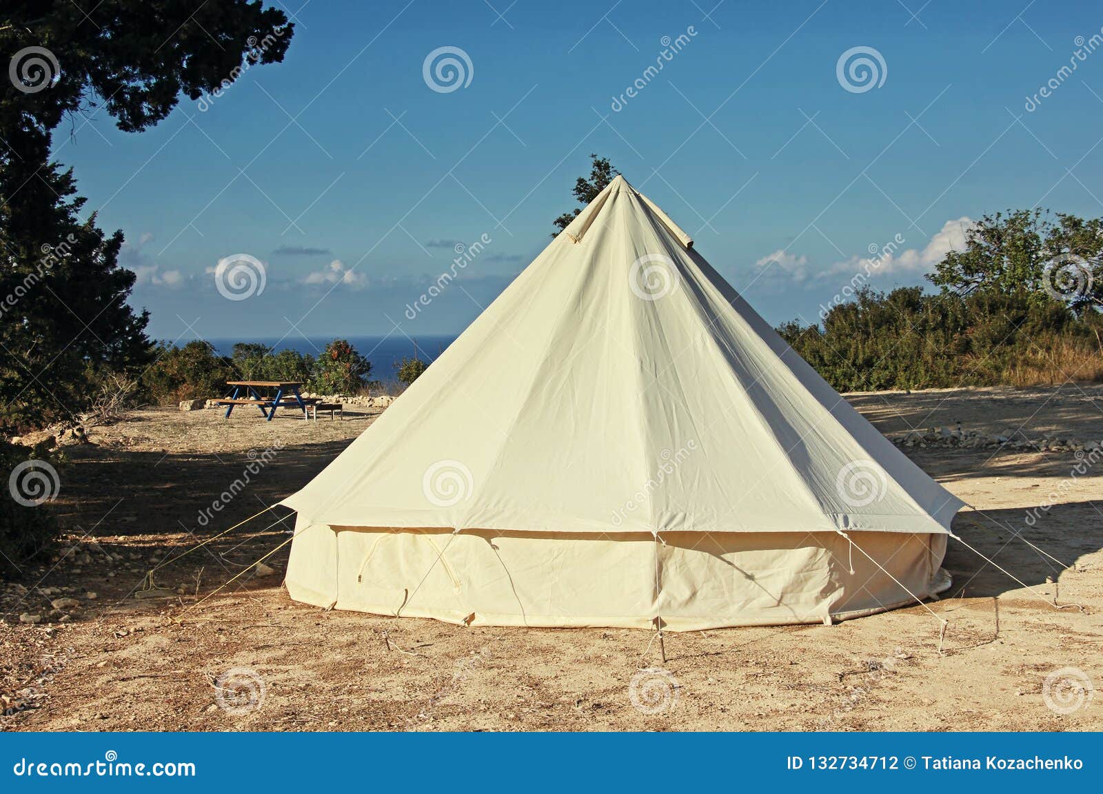 Sitio Para Acampar De Glamping Cerca Del Mar Tienda De Campaña