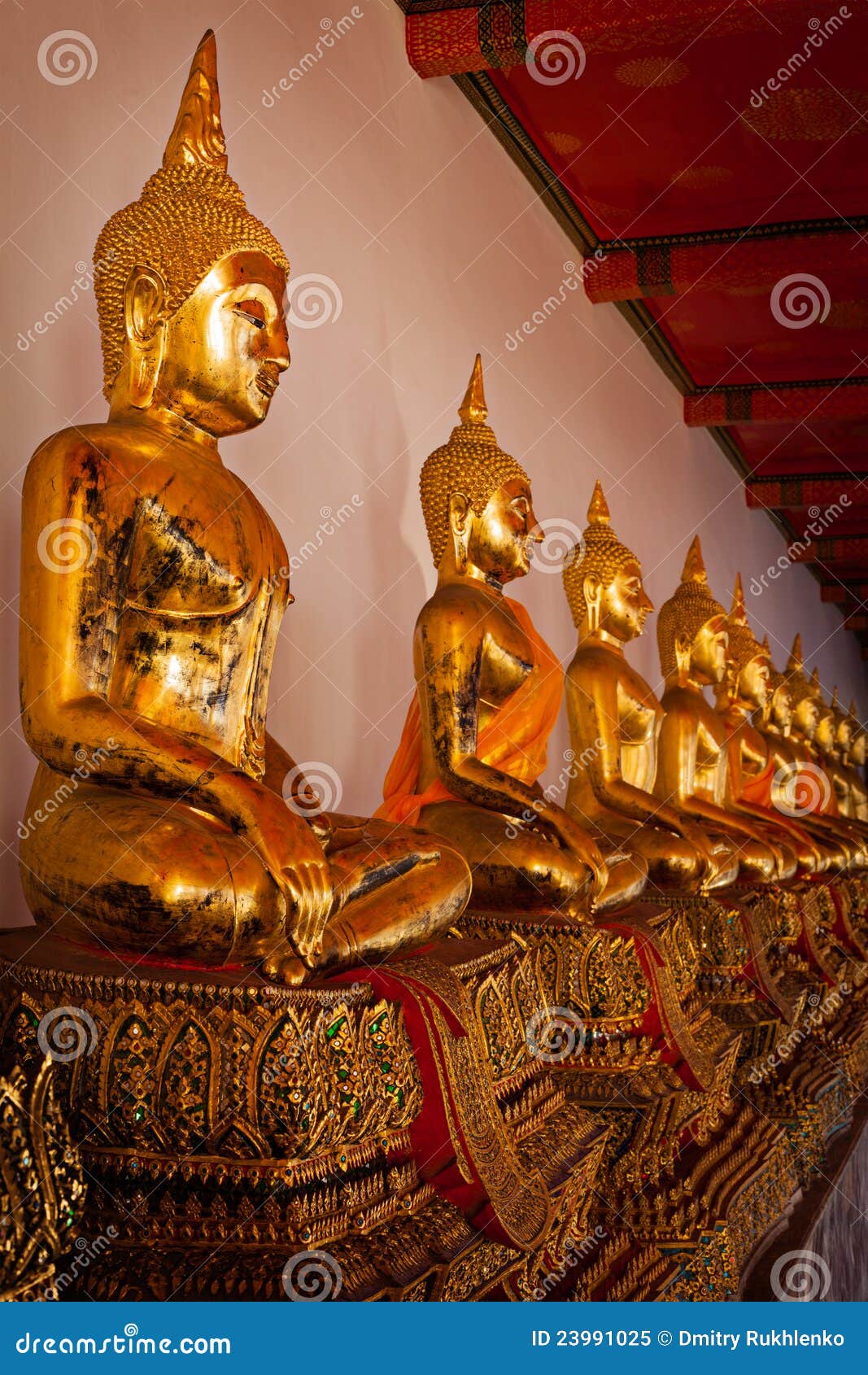 Sitting Buddha Statues, Thailand Stock Image Image of meditate