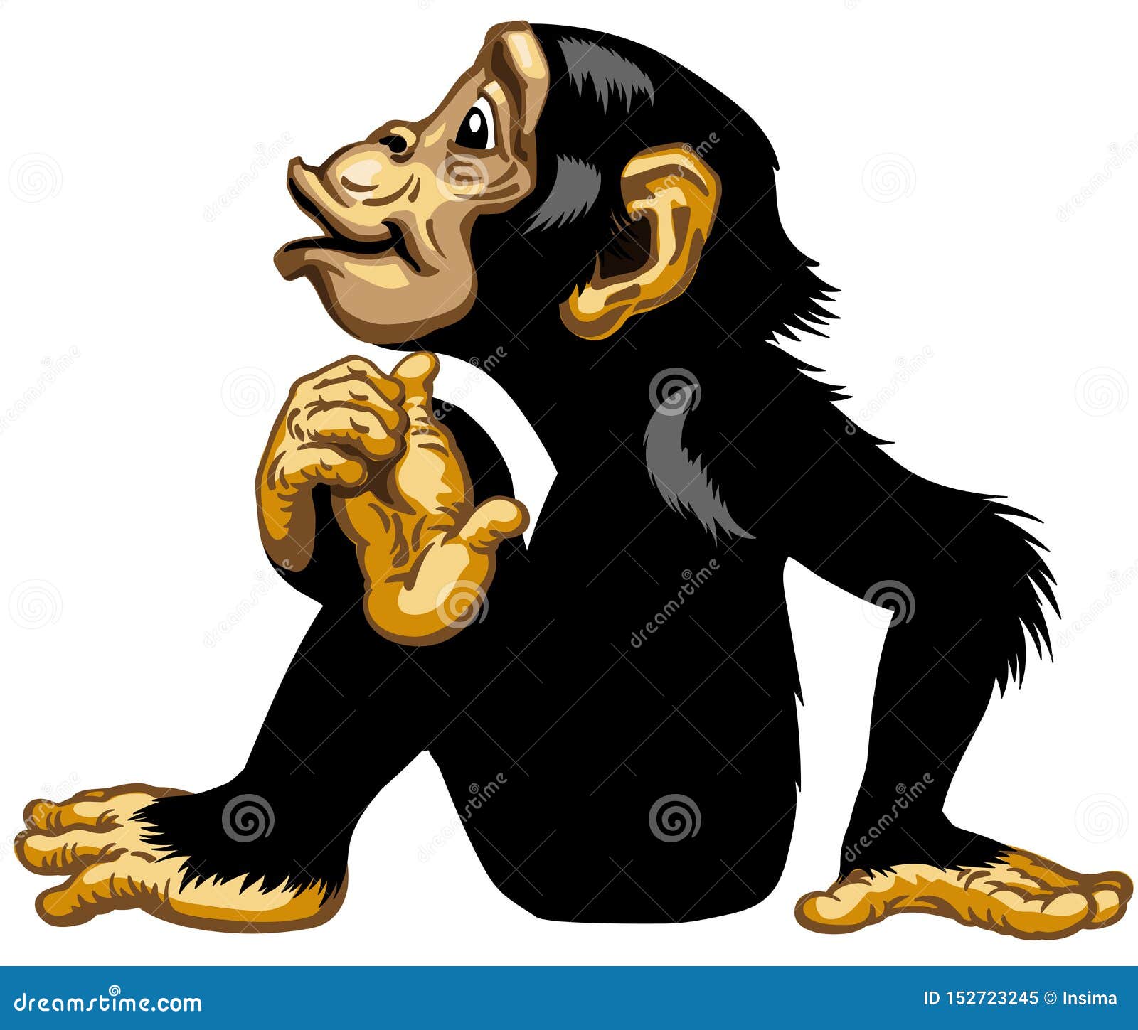 Side Profile Monkey Stock Illustrations – 62 Side Profile Monkey Stock  Illustrations, Vectors & Clipart - Dreamstime