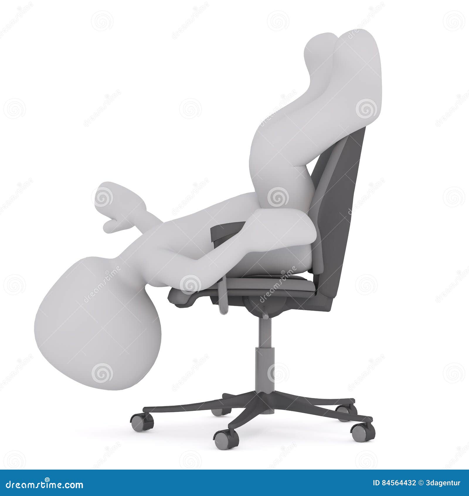 Sitting In Chair Wrong Concept Stock Illustration Illustration