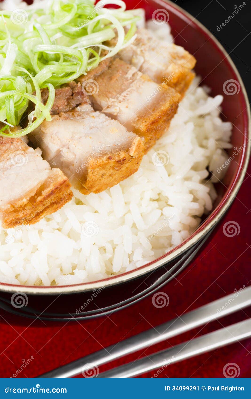 Siu Yuk stock image. Image of dish, chinese, belly, onions - 34099291