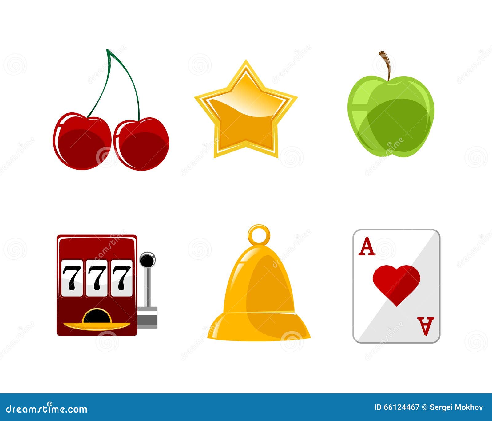Free vector slot machine icons Free vector slot machine icons