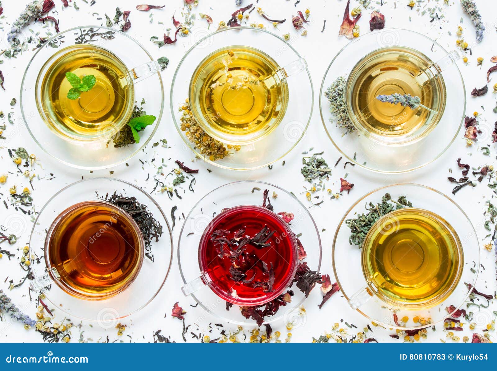 Six Different Types Of Tea Prepared In The Cups Stock Image Image Of six-different-types-of-tea-prepared-in-the-cups-stock-image-image-of