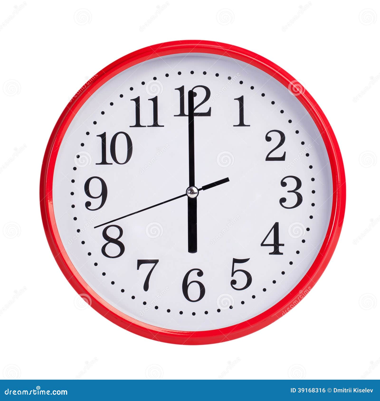 Six hours on a round dial stock photo. Image of timepiece 39168316