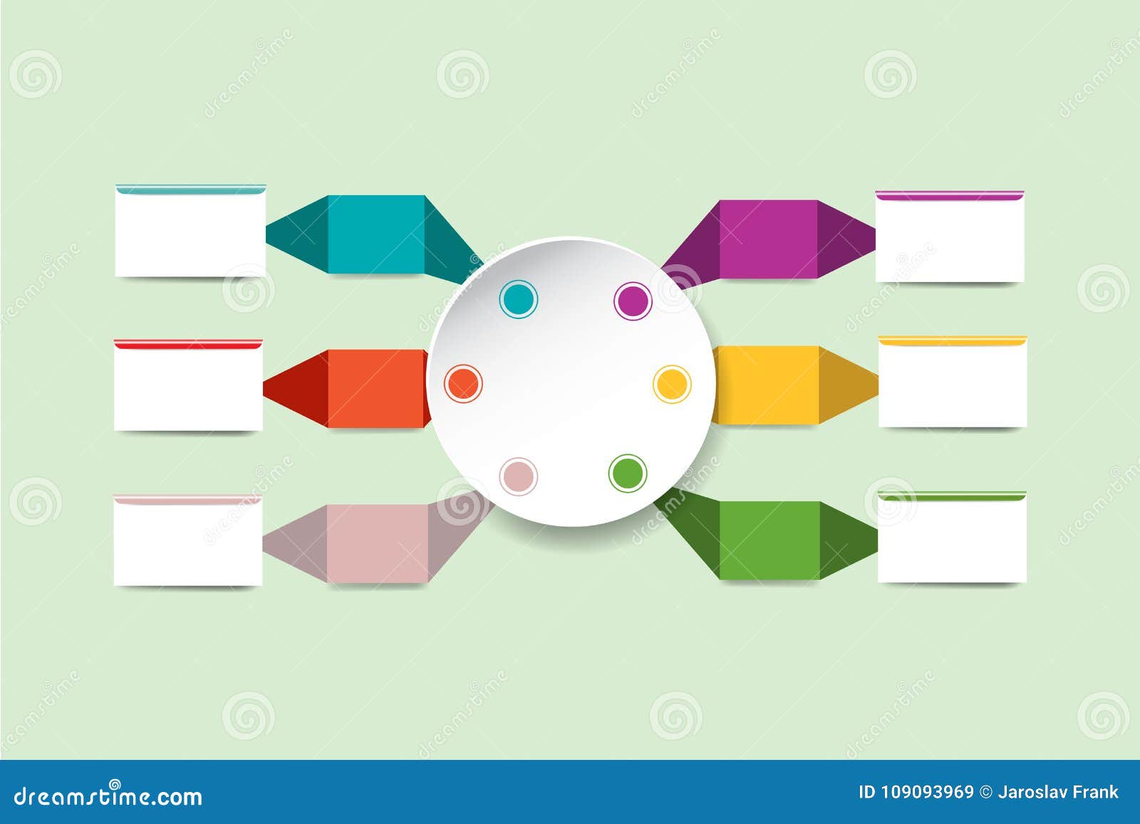 Six Infographics Tags and Blank White Rectangles and Blank White Stock ...