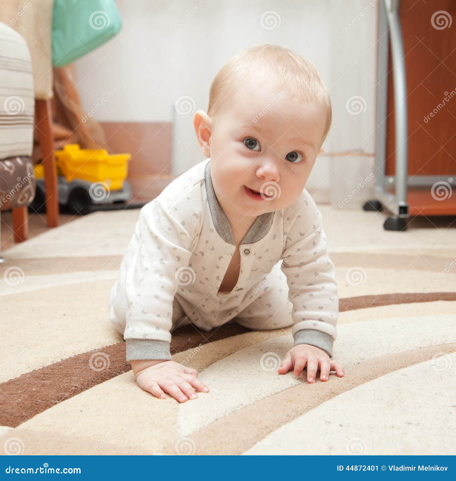Six Month Old Baby on the Carpet Stock Image Image of carpet, nice