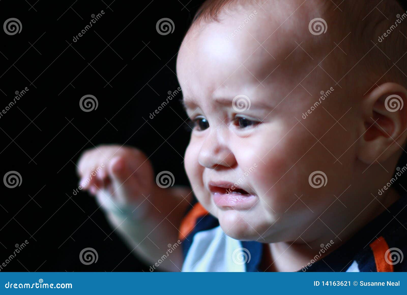 Six Month Old Baby Crying Stock Image Image 14163621