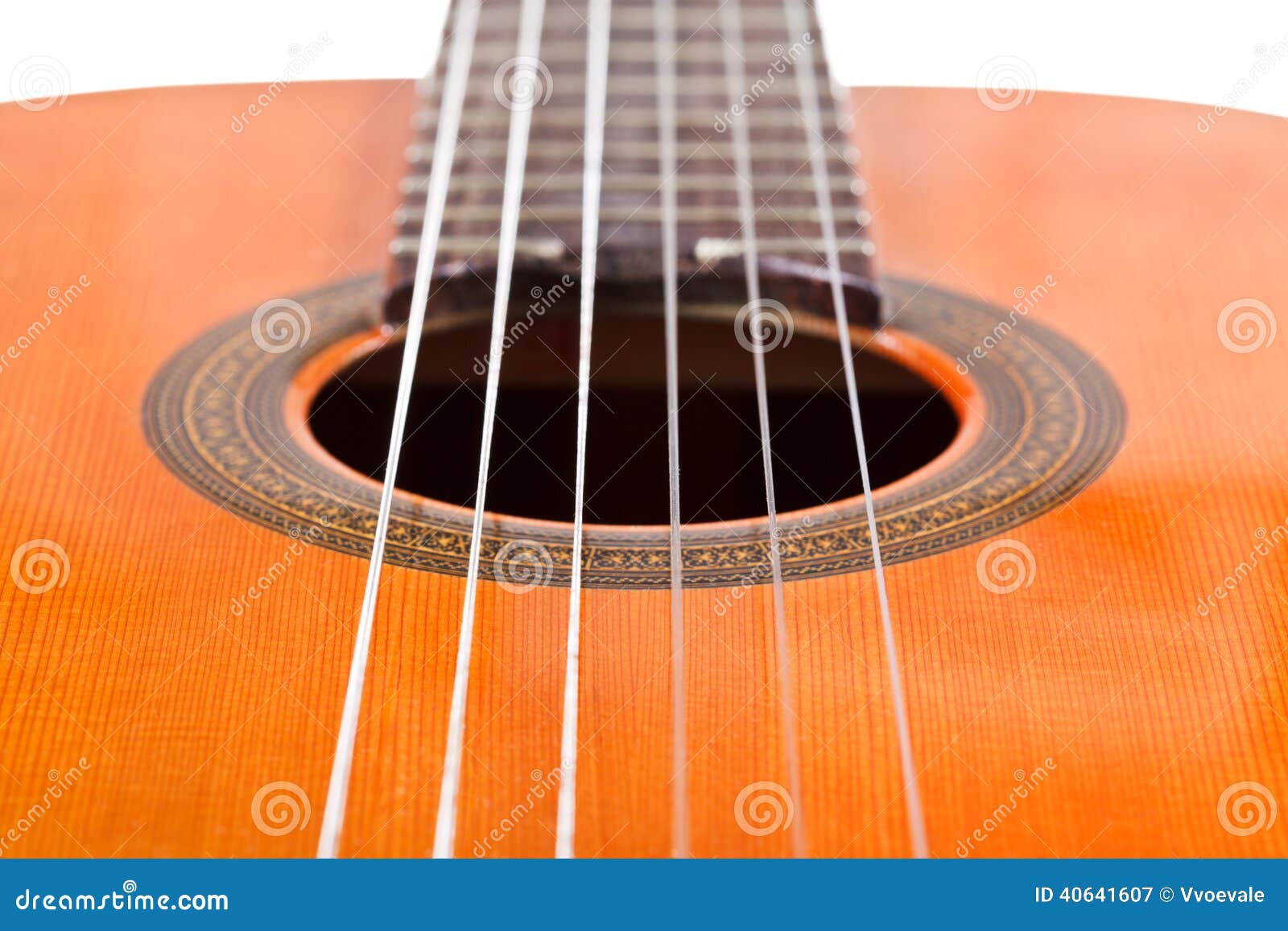 Six Nylon Strings of Classical Acoustic Guitar Stock Image - Image of  modern, string: 40641607